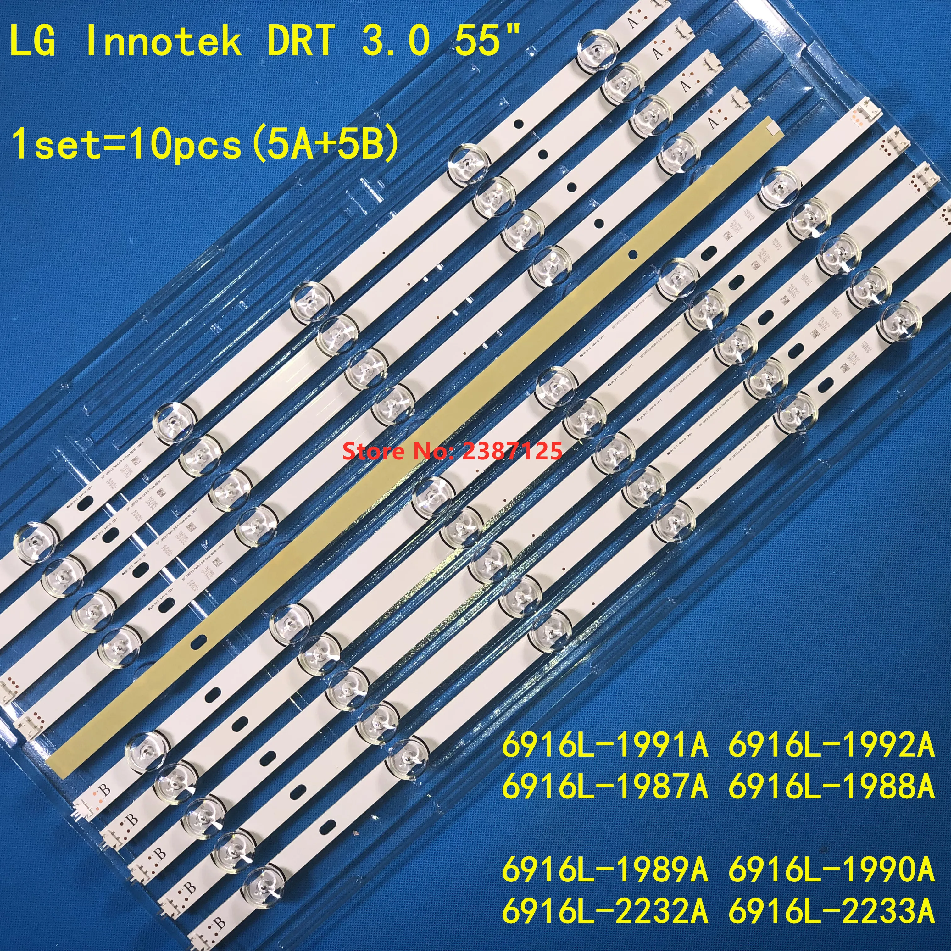 Новинка 10 шт. (5*5 * B) светодиодный Подсветка для LG 55LF5950 LC550DUE Innotek DRT 3 0 55 дюймов A B 6916L