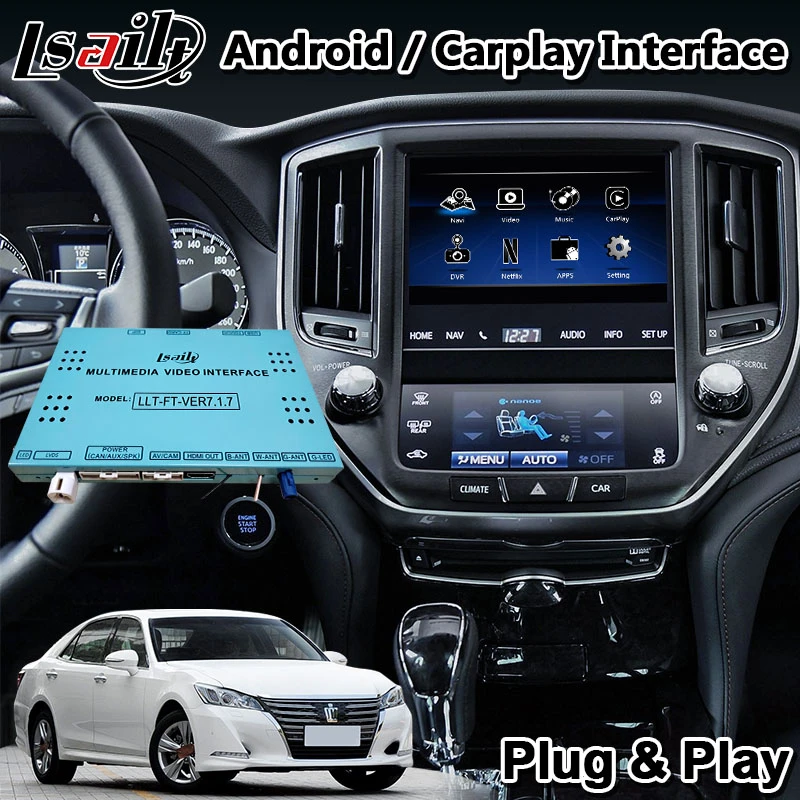 Lsailt Android Multimedia Interface for Toyota Crown With Carplay YouTube Waze Yandex GPS Navigation System car navigation system