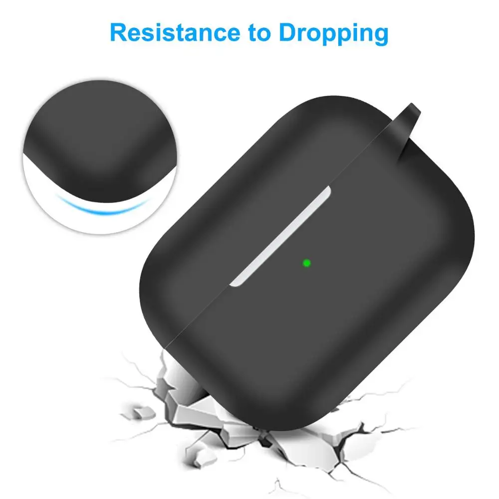 TOPK для Apple Airpods Pro Чехол Силиконовый защитный Bluetooth наушники Мягкий силиконовый чехол сумка для Air Pods Pro Earpods чехол