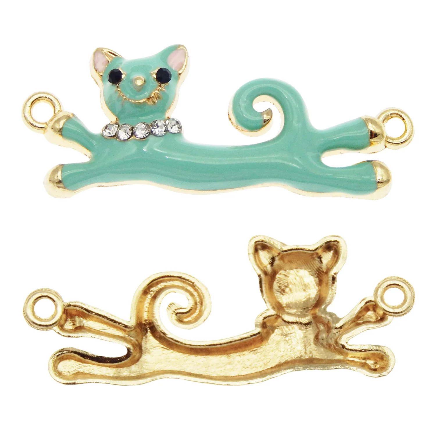 3 шт. эмалированное ожерелье в виде кошки кулон ювелирное изделие животных DIY