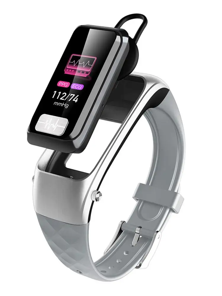 

H207 2-in-1 Sports Smart Watch Bluetooth 5.0 Wireless Earphones Heart Rate Blood Pressure Call Reminder Waterproof Smart Band