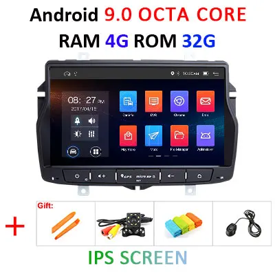 4 г+ 64 г 8 ядерный Android 9 автомобильный мультимедийный плеер dvd gps навигация Авторадио для Lada/vesta автомобильный Радио стерео obd2 dvr dsp AUX USB - Цвет: 4G 32G IPS