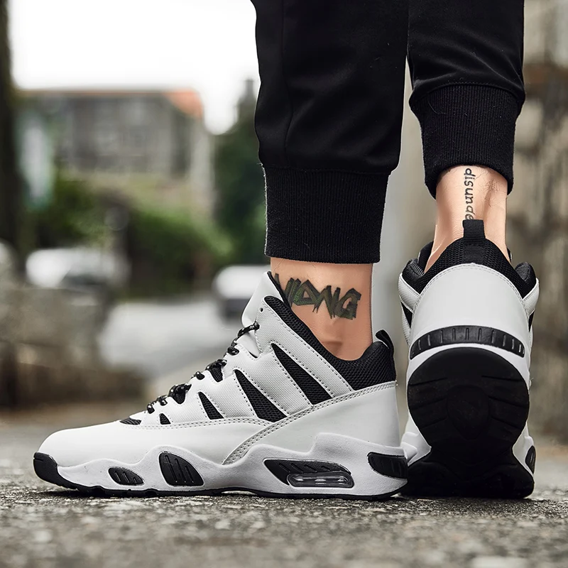 Men Lebron Basketball Shoes Breathable Mens Jordan Basketball Sneakers James Retro Shockproof Shoe Outdoor Combat Boots Black