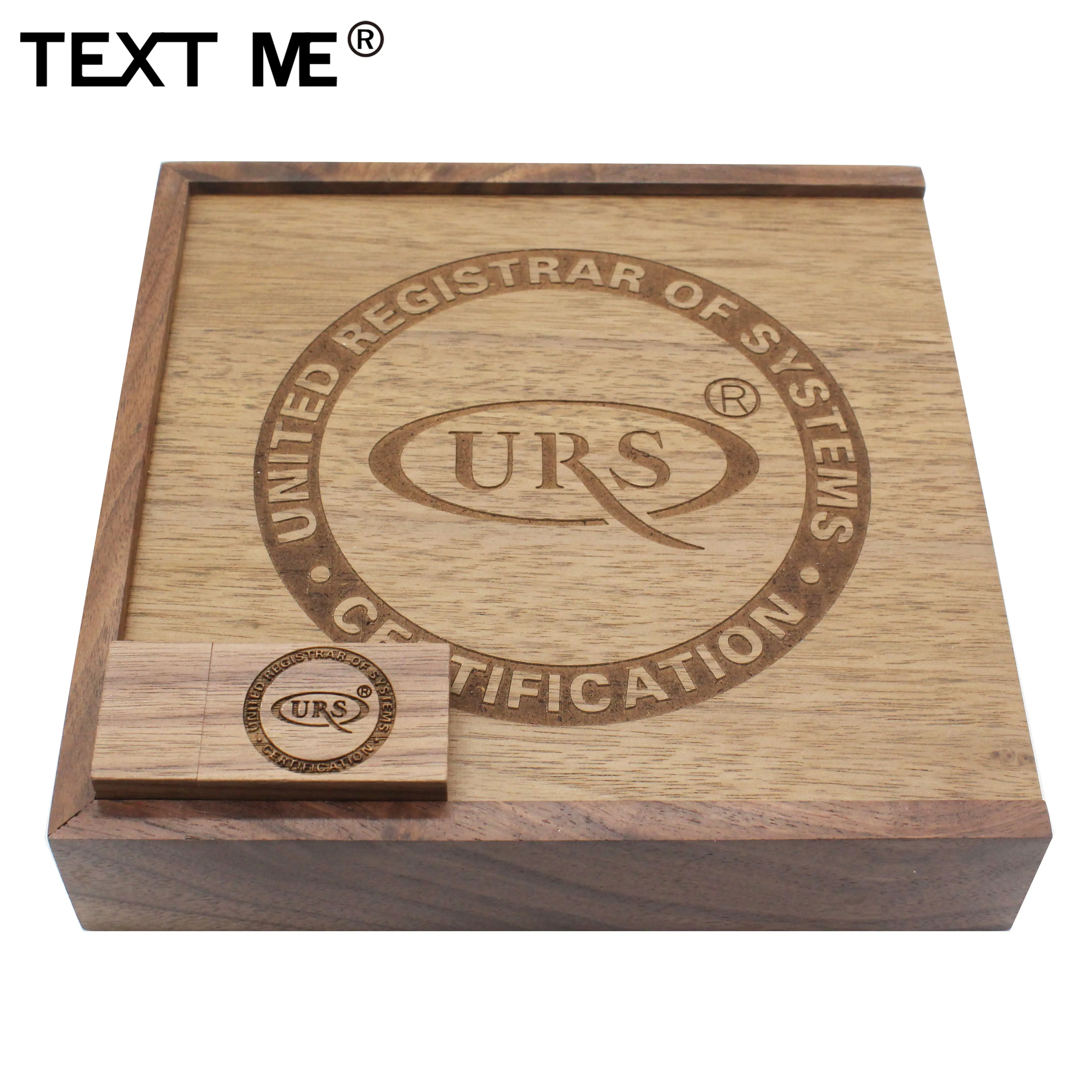 Деревянный usb флеш накопитель TEXT ME с логотипом в коробке 4 ГБ 8 16 32 64 2 0 сделанный на