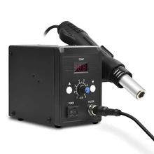 Горячий воздух-Пистолеты 2-в-1 цифровая паяльная станция контролируется Температура обслуживание машины горячего воздуха-Пистолеты