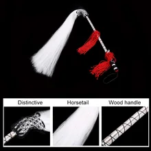 Taichi буддийский Taoist Fuchen конский хвост венчик Ручка Хвост боевые искусства сцены