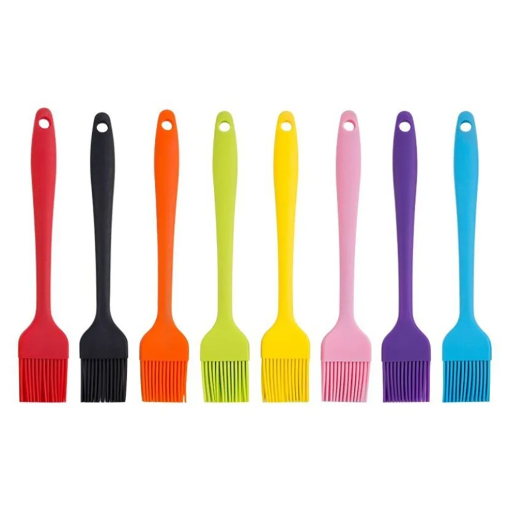 1PC Silicone Basting Pastry Brush Oil Brushes For Cake Bread Butter Baking Tools Kitchen Safety BBQ Brush Grill Mat Brushes