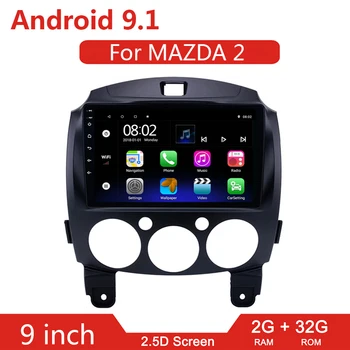 

9" Android 9.1 2din Car Radio Stereo GPS Navigation Autoradio For MAZDA 2 2007 2008 2009 2010 2011-2014 Multimedia Video Player