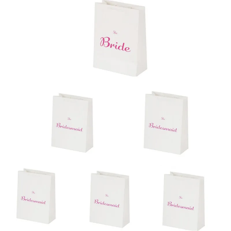 

Wedding Decoration Team Bride Bridesmaid Gift Bag Sets for Packing Bridal Shower Bachelorette Wedding Favors and Gifts Boxes-S