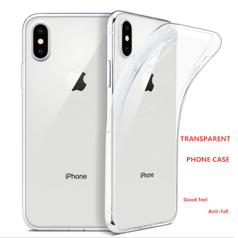 Ultra-thin Transparent Phone Case For iPhone 7 8 6 6S Plus 11Pro Max Anti-fall XR XS Back Cover |