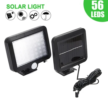 

30/56 LED Solar Garden Light PIR Motion Sensor Outdoor Waterproof Separable Solar Wall Lights Garage Yard Gate Security Lamp