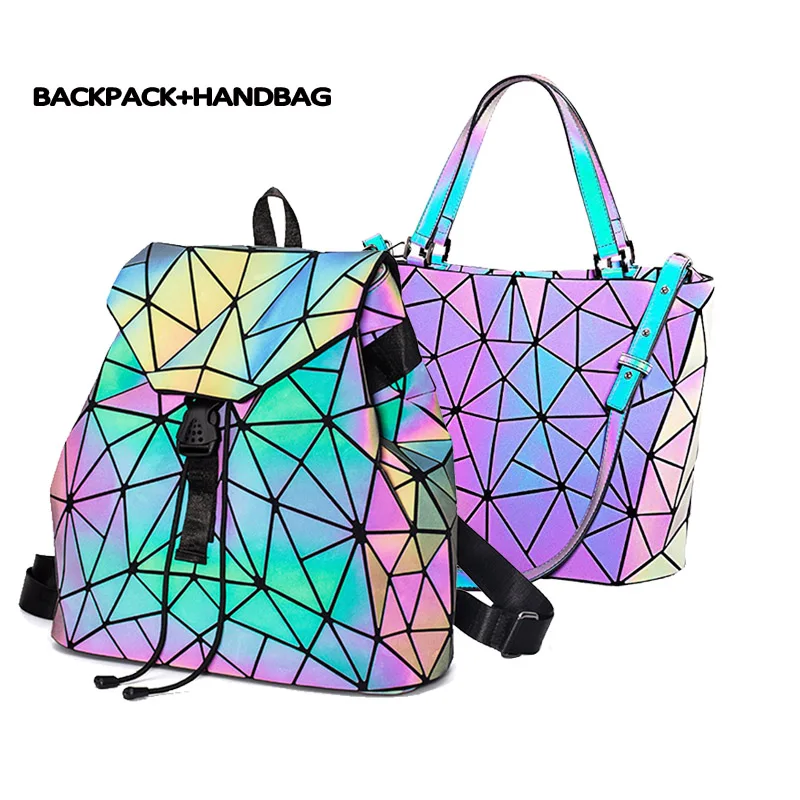 Геометрическая модная светящаяся Сумочка bolsas de mujer, сумка через плечо, роскошные сумки для женщин, роскошные сумки, женские дизайнерские сумки - Цвет: B AND H