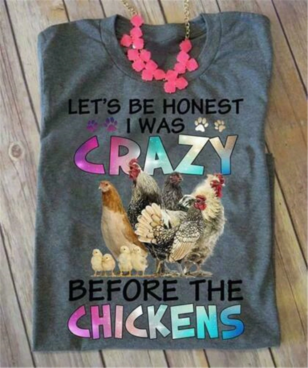 Let'S Be Honest I Was Crazy Before The Chics Мужская футболка из хлопка S-3Xl популярная без ярлыка |
