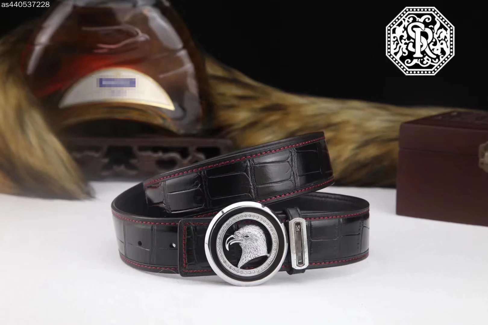 Billionaire belt Snake skin men's new style fashion geometry alloy buckle real leather 100CM-125CM gentleman free shipping