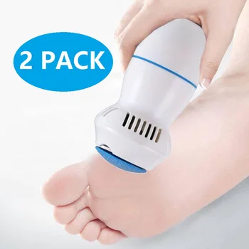 

2Pcs Electric Callus Remover Foot Care Pedicure File Hard Dead Dry Skin Remover Electronic Foot File with vacuum Foot Grinder