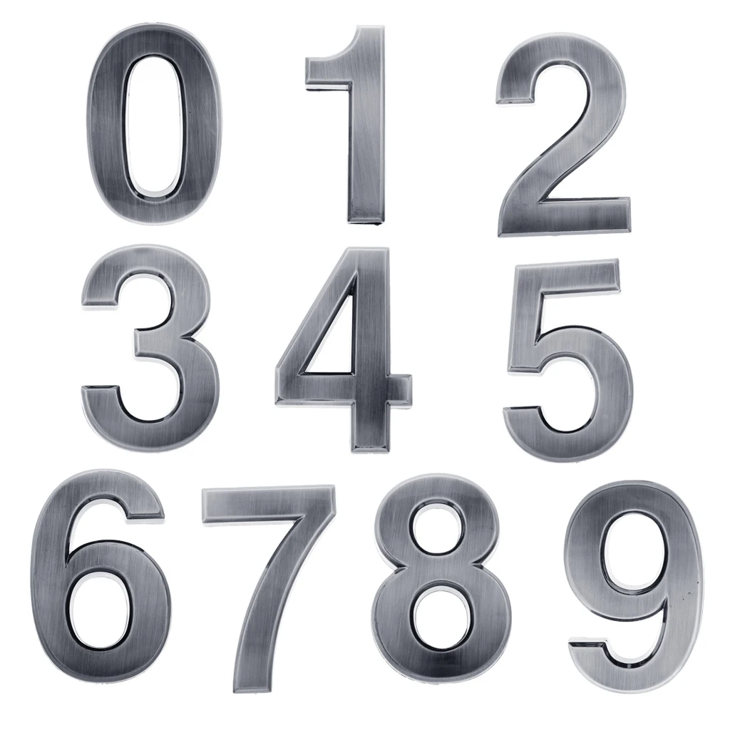 0-9 DIY House Hotel Door Address Plaque Number Digits Sign for Wedding Baby Shower Party Decor