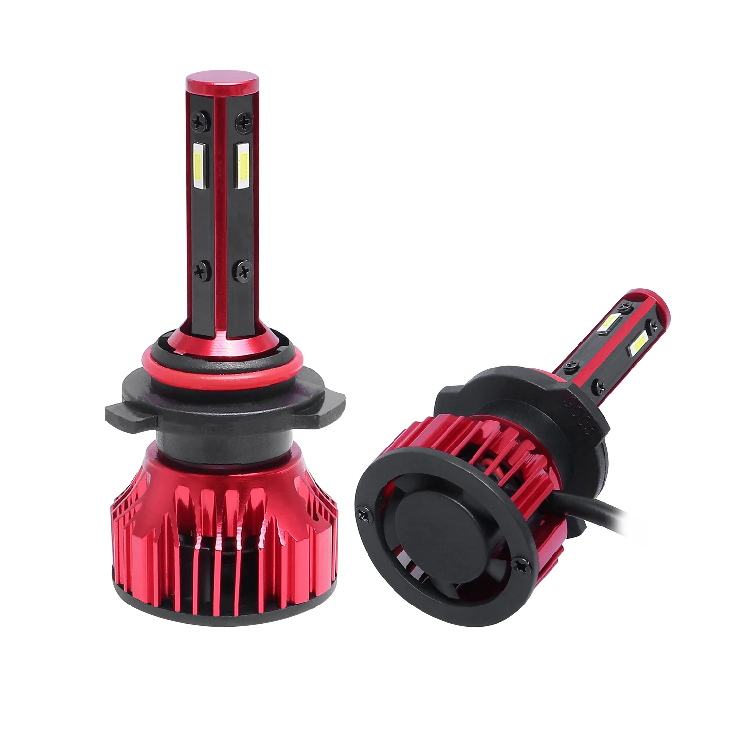 4-сторонняя 9005 светодиодный hHeadlight комплект 2000W 300000LM(Подол короче спереди и длиннее сзади) луч света 6500K* Источник света: CSP1860 принцип рассеивания тепла: вентилятор
