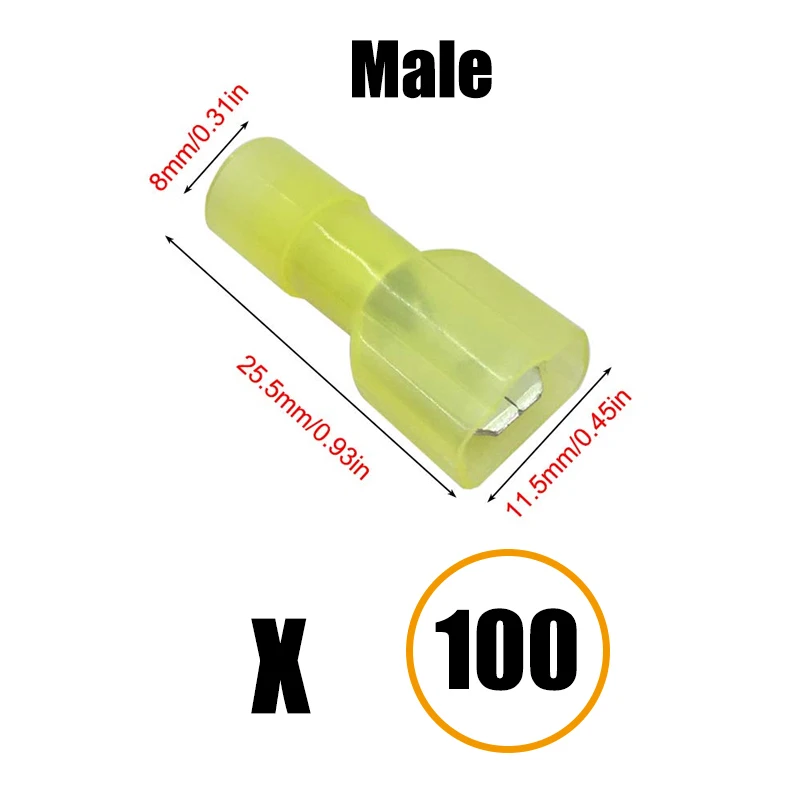 Yellow Male 100PCS