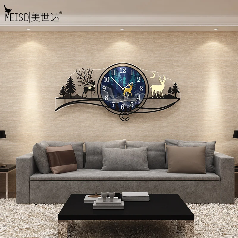 

MEISD Large Clock Modern Design Clocks Quality Acrylic Wall Watch Wall Art Home Decor Quartz Horloge Paintings Free Shipping