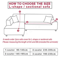 Geometric Elastic Sofa Covers for Living Room Needs Order 2 Pieces Sofa Cover If L-style Sectional Corner Sofa capa de sofa 2