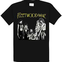 Fleetwood Mac Dreams цепочка цыганские слухи Черная футболка для поклонников рок S-6XL
