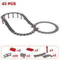 42pcs train track