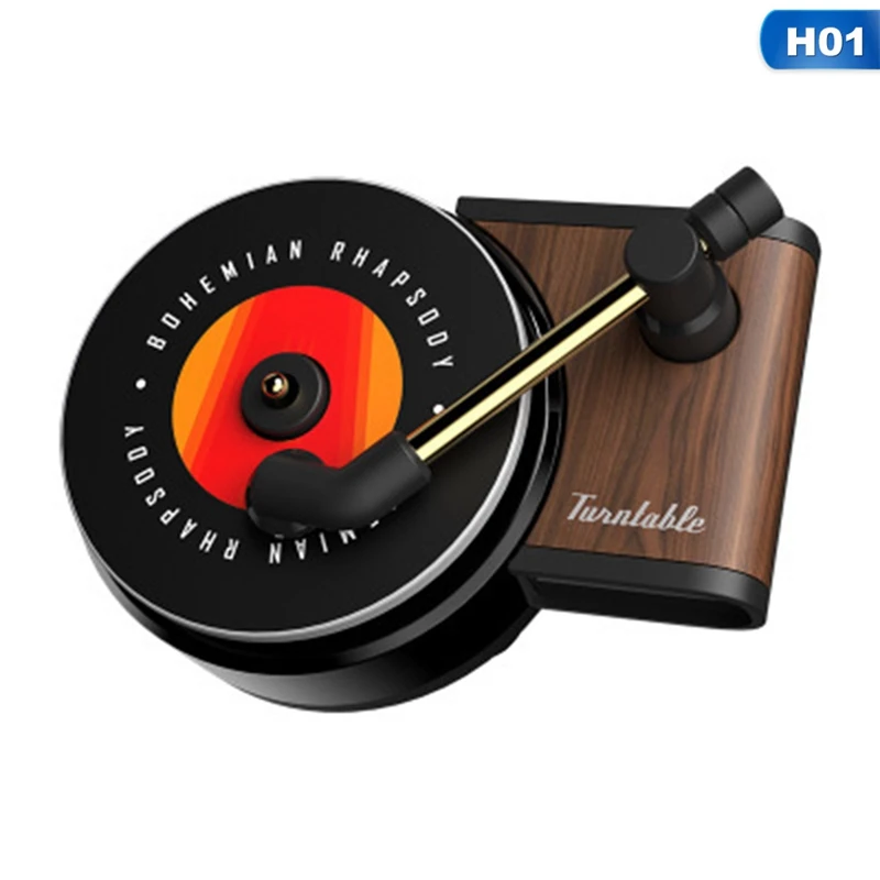 

Lcyonger Disc Turntable Car Air Freshener Car Perfume Car Air Vent Rotary Diffuser Solid Retro Interior Accessories