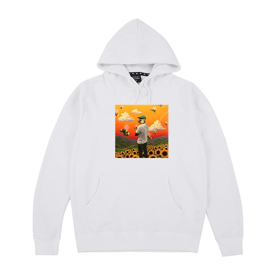 Для мальчиков с цветочным узором Tyler The Creator принадлежности для гольфа толстовки OFWGKTA кататься на коньках рисунок Frank Ocean Harajuku для мужчин и женщин, унисекс, чесаный хлопок