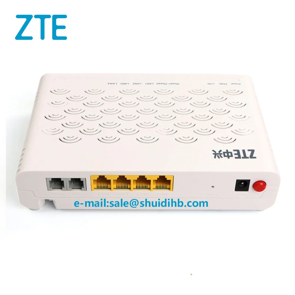 ZTE F620 V5 GPON Оптическая сеть ONU с 4 LAN + 2 голосовые Pots модем гигабитный