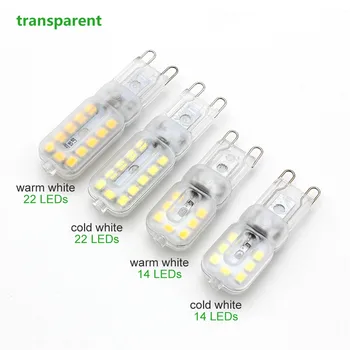 

NDTUSMZ G9 mini led bulb 2835SMD corn bulb 2800-6500K g9 led 220v bulb light for livning room 3pc/lot