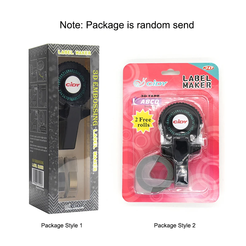 Embossing Label Maker com Plástico Pvc Faça Você Mesmo Writer Recarga de Fita Lettering Machine mm 3d - Imagem 2