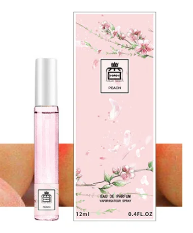 664 Peach 12 мл Женский парфюмированный флакон стеклянный модный распылитель песочный ароматизатор антиперспирант дезодорант стойкий Цветочный Фруктовый парфюм - Цвет: 664 Peach