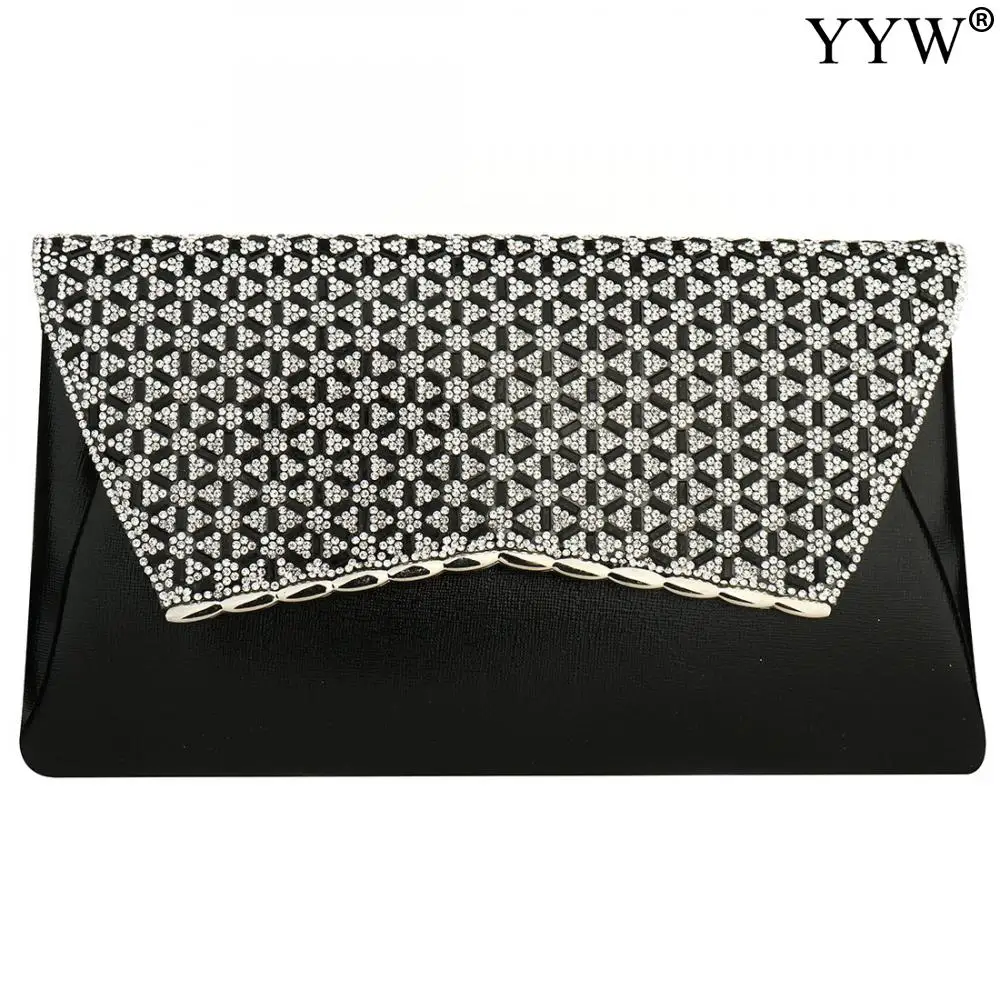 Luxury Leather Women Clutch Bag With Sequined Vintage Evening Bag Exquisite For Ladies Party Wedding Purse Small Wallet Handbag