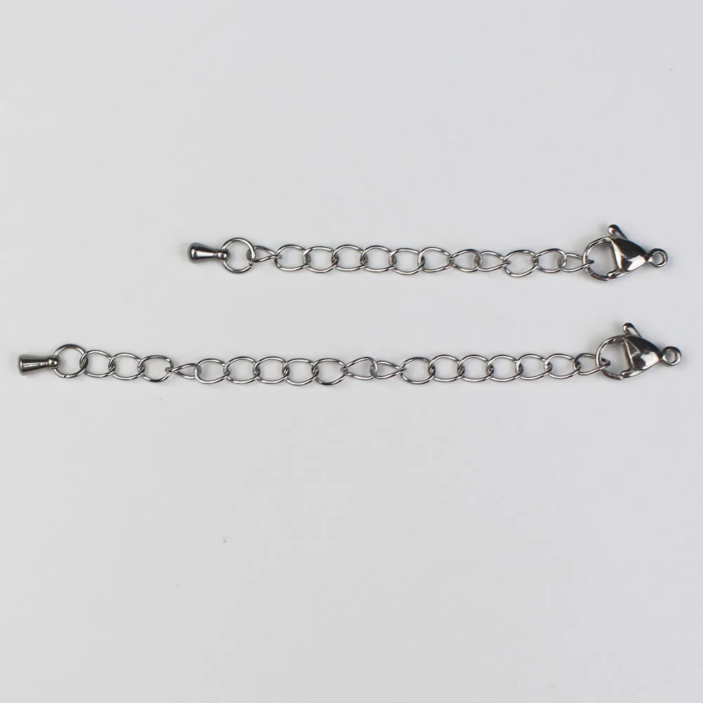 10 шт./лот удлинительная цепь из нержавеющей стали браслет ожерелье удлинитель