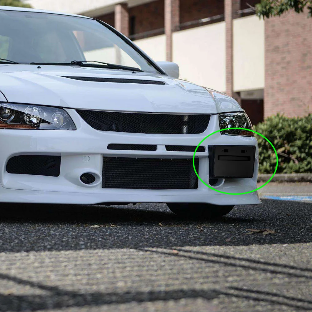 자동차 앞 범퍼 설치 번호판 프레임 재배치 베이스 홀더, 미쓰비시 랜서 GTS EVO X 2008-2018 에 적합