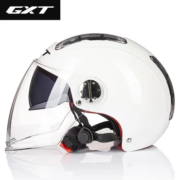 

GXT Motorcycle Helmet Open Face Dual Lens Visors Moto Helmet Electric Bicycle Helmet Summer Scooter Motorbike Helmet Casco Moto