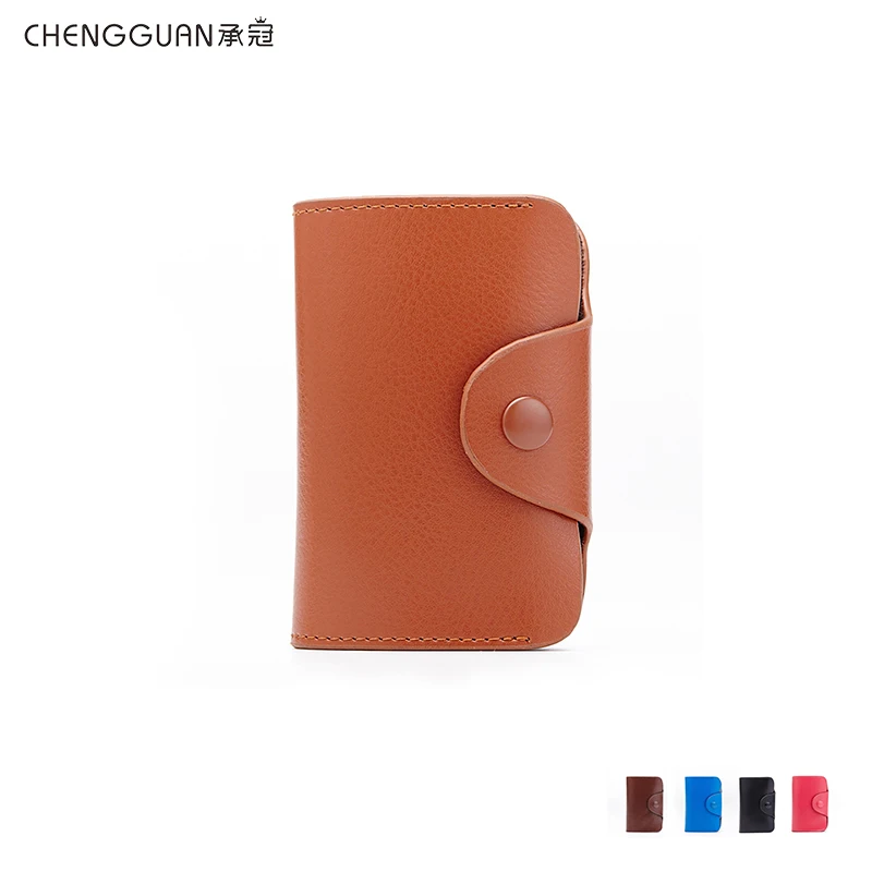 

Chengguan CL-3324 Genuine leather Card bag 12 Card Women men Wallet Standard Female Long Wallet Passport small Zipper Purse