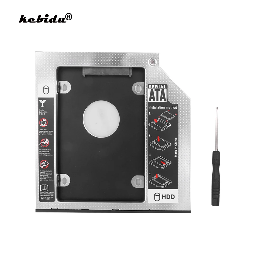 Kebidu 12 7 мм второй жесткий диск с драйверами 2 5 &quotАлюминий 2nd caddy HDD SDD SATA внешний