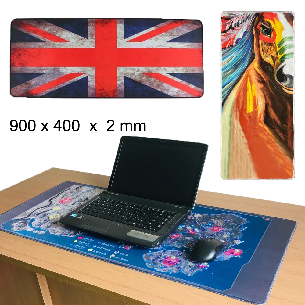 For Starcraft World Of Warcraft New Rubber 900x400x2mm Mat Gaming Mousepad Pad For Trackball Laser Optical Mouse Speed Keyboard