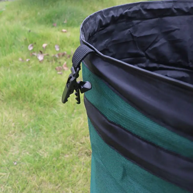 Садовый двор мешок для мусора складной ткань Оксфорд всплывающее весеннее ведро для хранения листьев 72XF