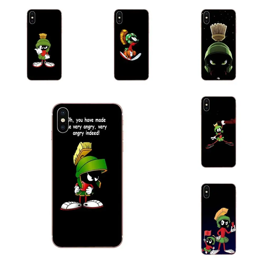 Marvin The Martian Christmas For Apple iPhone X XS Max XR 4 4S 5 5C 5S SE 6 6S 7 8 Plus Unique Luxury Soft Phone Case | Мобильные