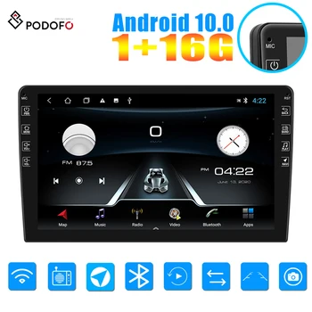 

Potofo 2Din Android 10.0GPS Car Stereo Radio 9'' TFT Capacitance Touch Screen Car MP5 Player with WIFI GPS FM Radio Receiver