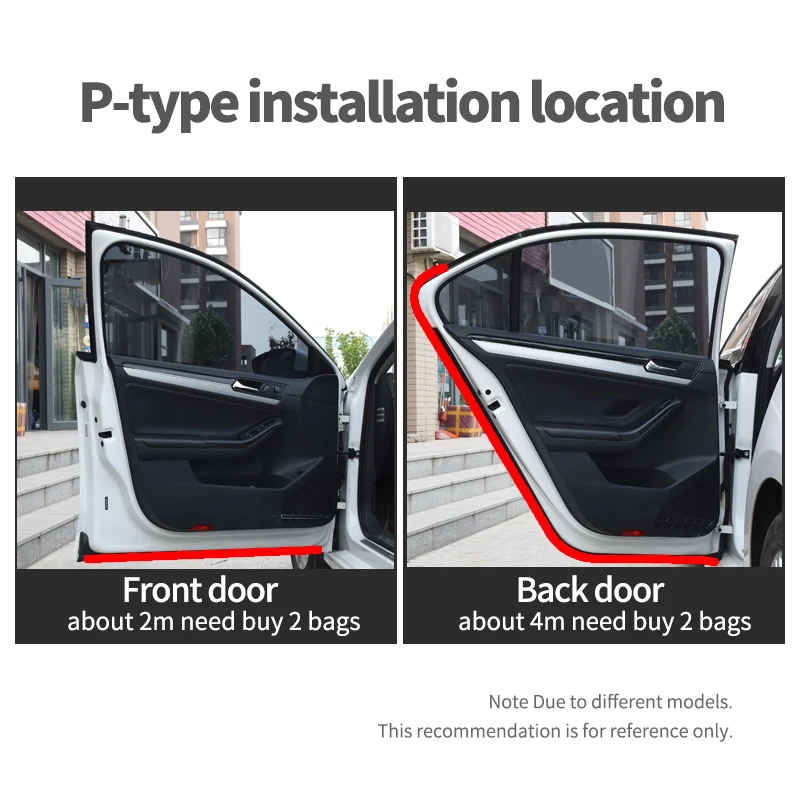 Водонепроницаемая Звукоизоляционная лента QZAPX для автомобильной двери большой D