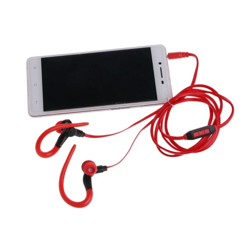 

3.5mm Stereo In-Ear Headphone Handsfree & Volume Control Mic For Mobile Phone 634A
