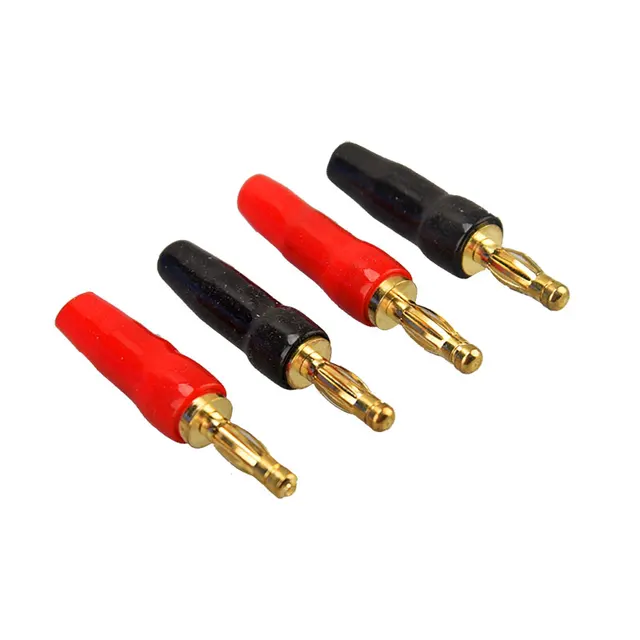 Pkgs. of 4 FCONN RGSPU Universal Gold Speaker Connector Kit NEW Other