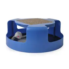 Кошка игрушка питомец котенок ловить движущаяся мышь плюшевый царапин уход за когтями коврик Y5GB