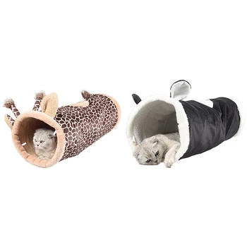 

Folding Channel Tunnel Pet Cat Bed Small Dog Puppy Kennel Cat Sleeping Bag Warm Nest
