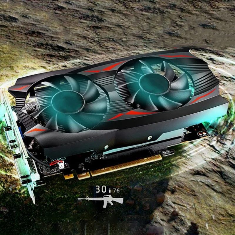 Горячая-Видеокарта Gpu Gtx750Ti 2 ГБ Gddr5 изображения карты Instantkill R7 350, Hd6850 для игр Geforce