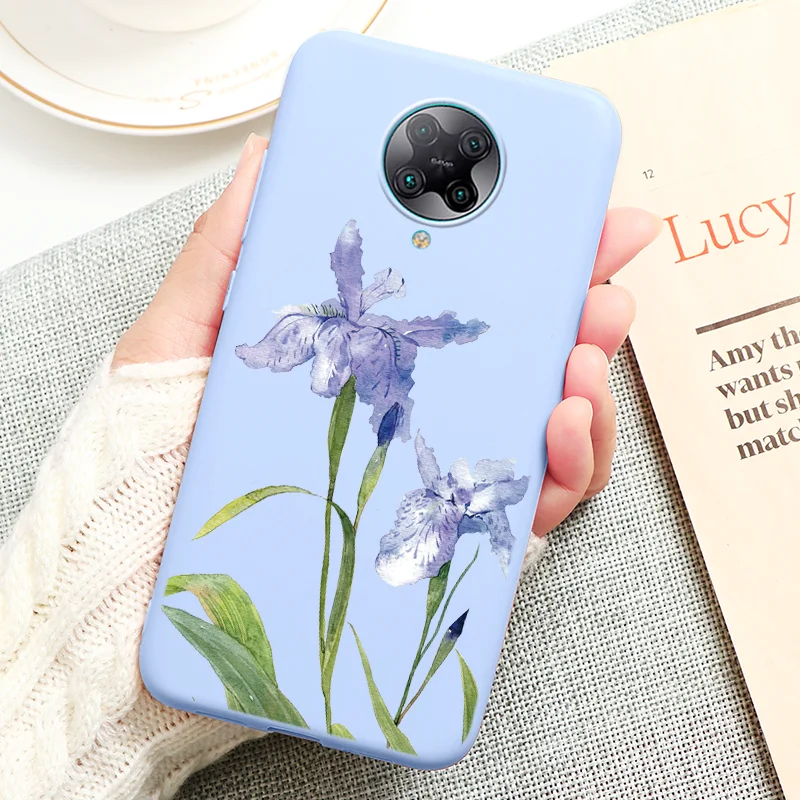 For Xiaomi Poco F2 Pro Case Soft Silicone Coque for Xiomi Poco F2 Pro F2Pro F 2 Pro 6.67'' Flower Heart Bumper Protective Shells