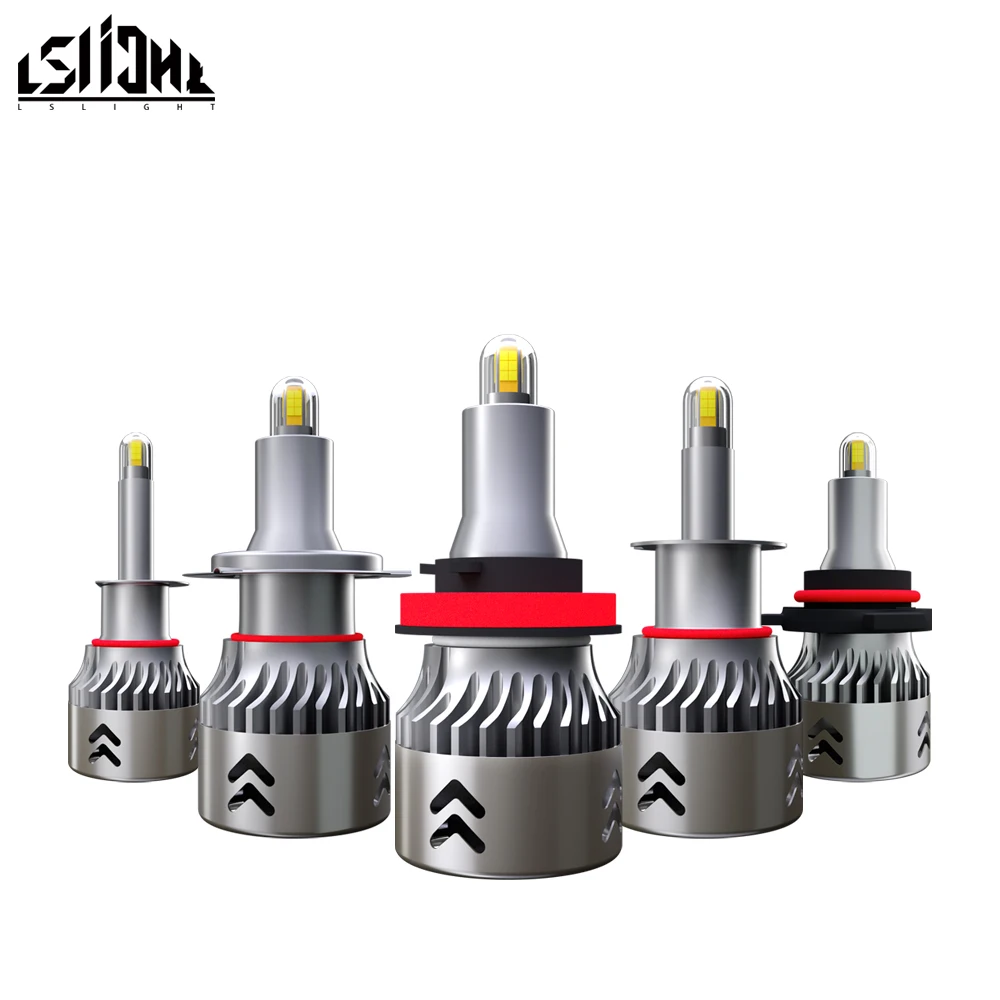Светодиодные лампы для автомобильных фар Llight H1 H3 H7 H8 H9 H11 9005 HB3 9006 HB4 6000K 60 Вт 12 В с